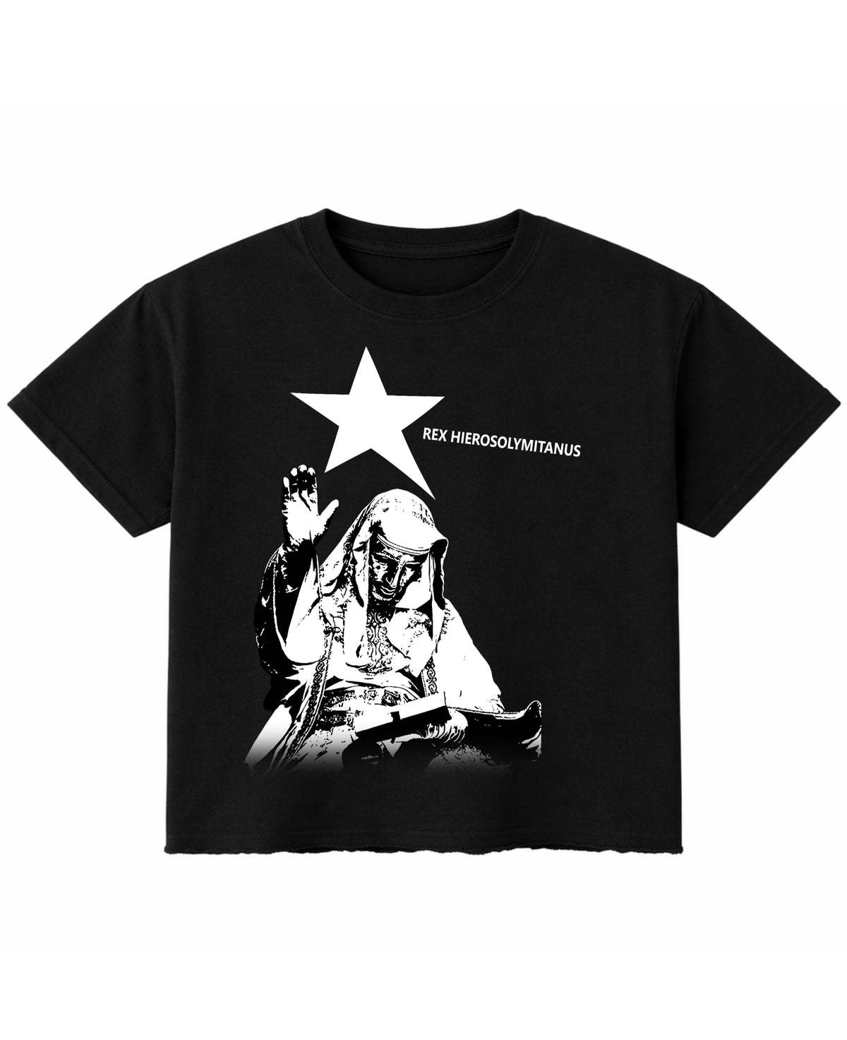 Black Boxy Fit T-shirt Front Design