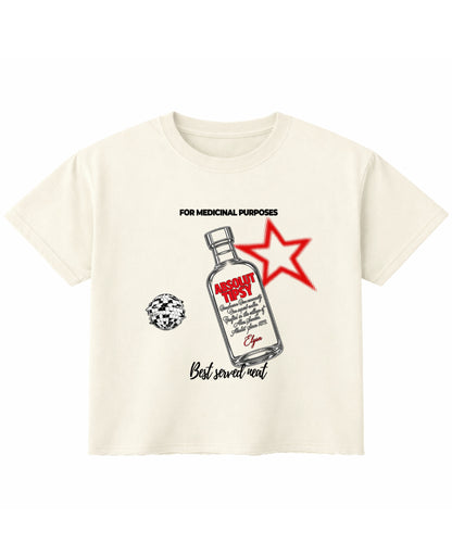 Off White Boxy Fit T-shirt Front Design