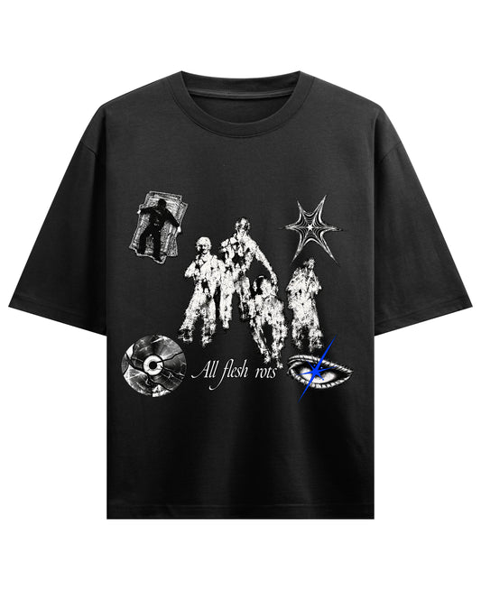 Black Oversized T-shirt Front Design