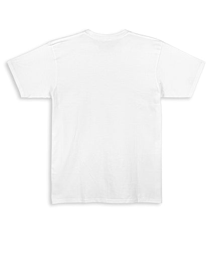 White Regular Fit T-shirt Back Design