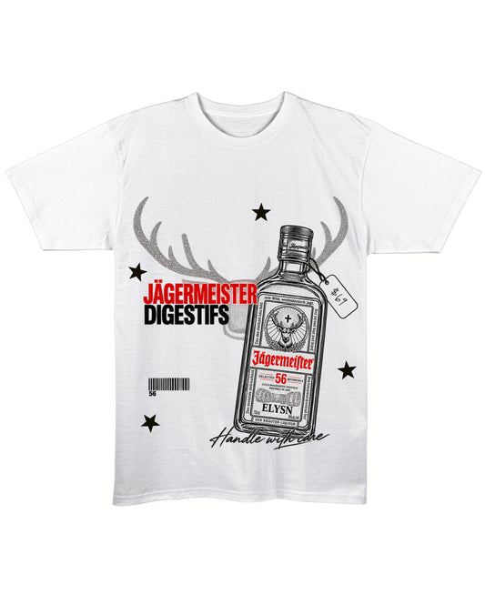 White Regular Fit T-shirt Front Design
