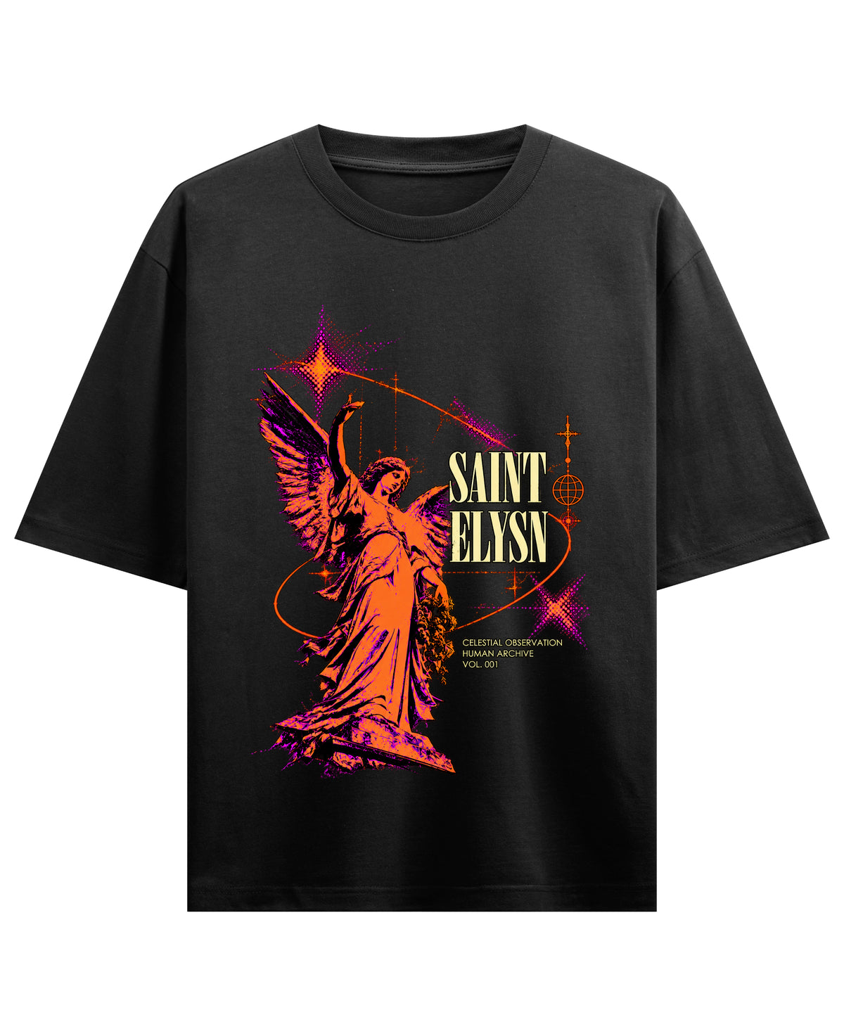 Black Oversized T-shirt Front Design