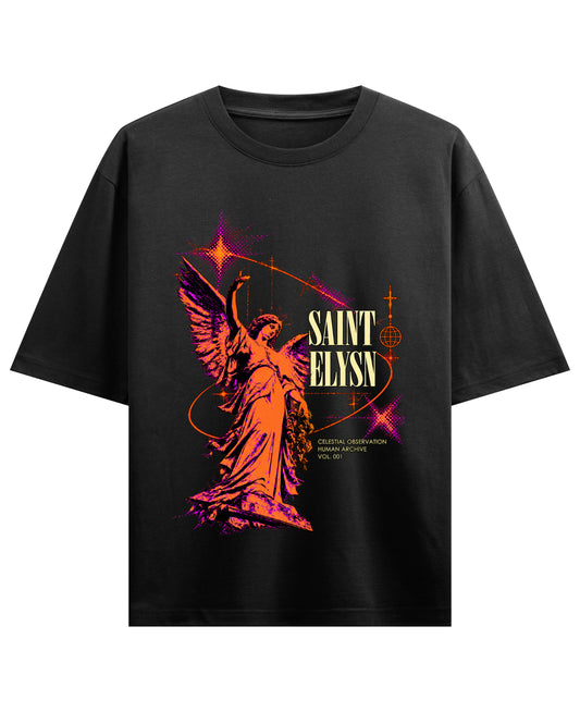 Black Oversized T-shirt Front Design