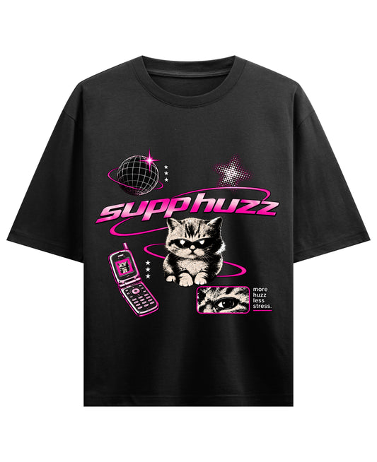 Black Oversized T-shirt Front Design