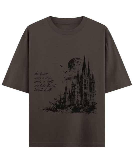 Coffee Oversized T-Shirt Front Design